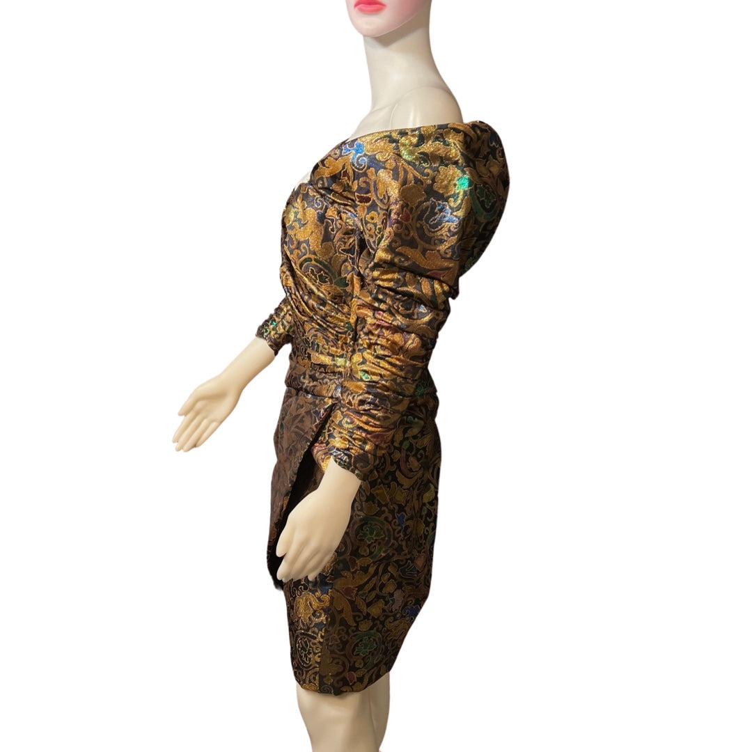 Vintage 1980s Victor Costa Cocktail Dress