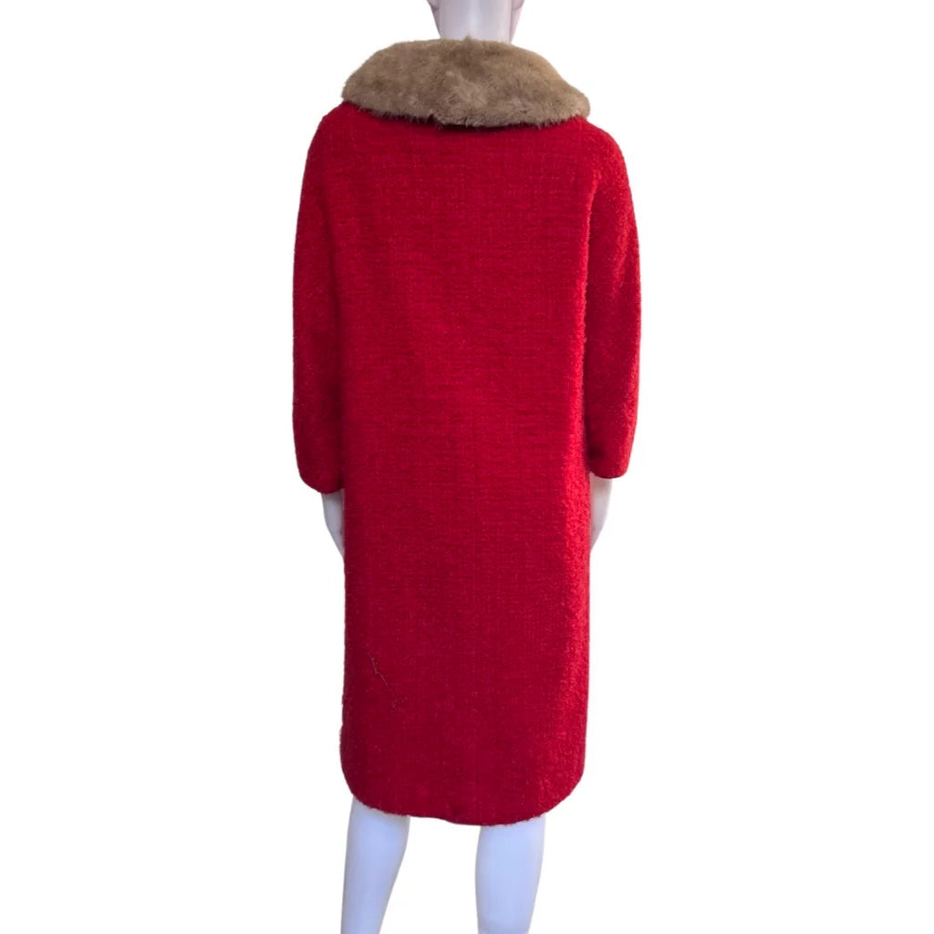 Vintage 1950s Towncliffe Boucle Wool Coat