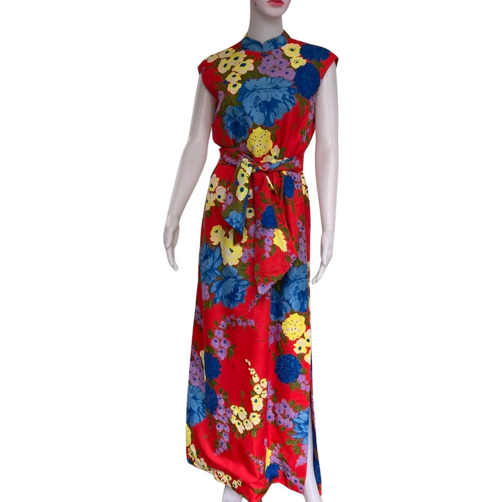 Vintage 1960s Adele Simpson Maxi Dress