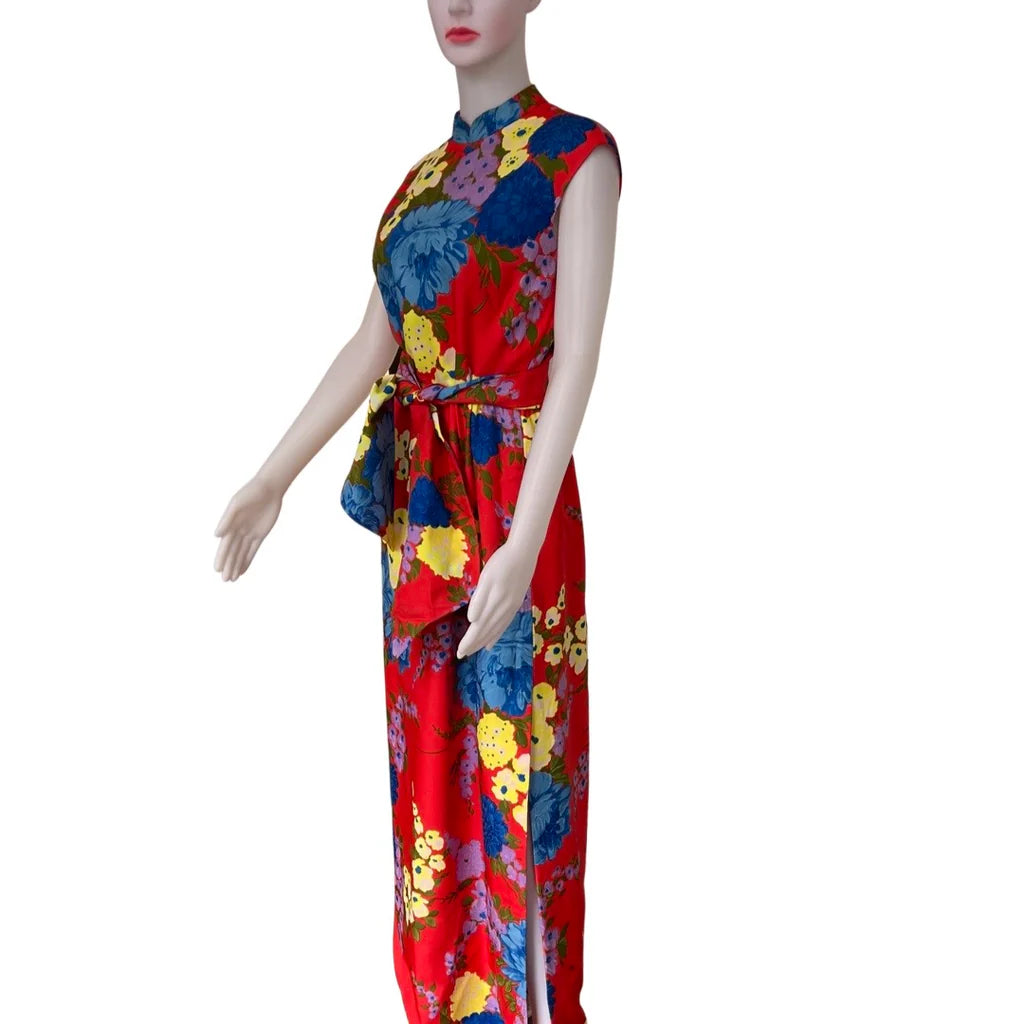 Vintage 1960s Adele Simpson Maxi Dress