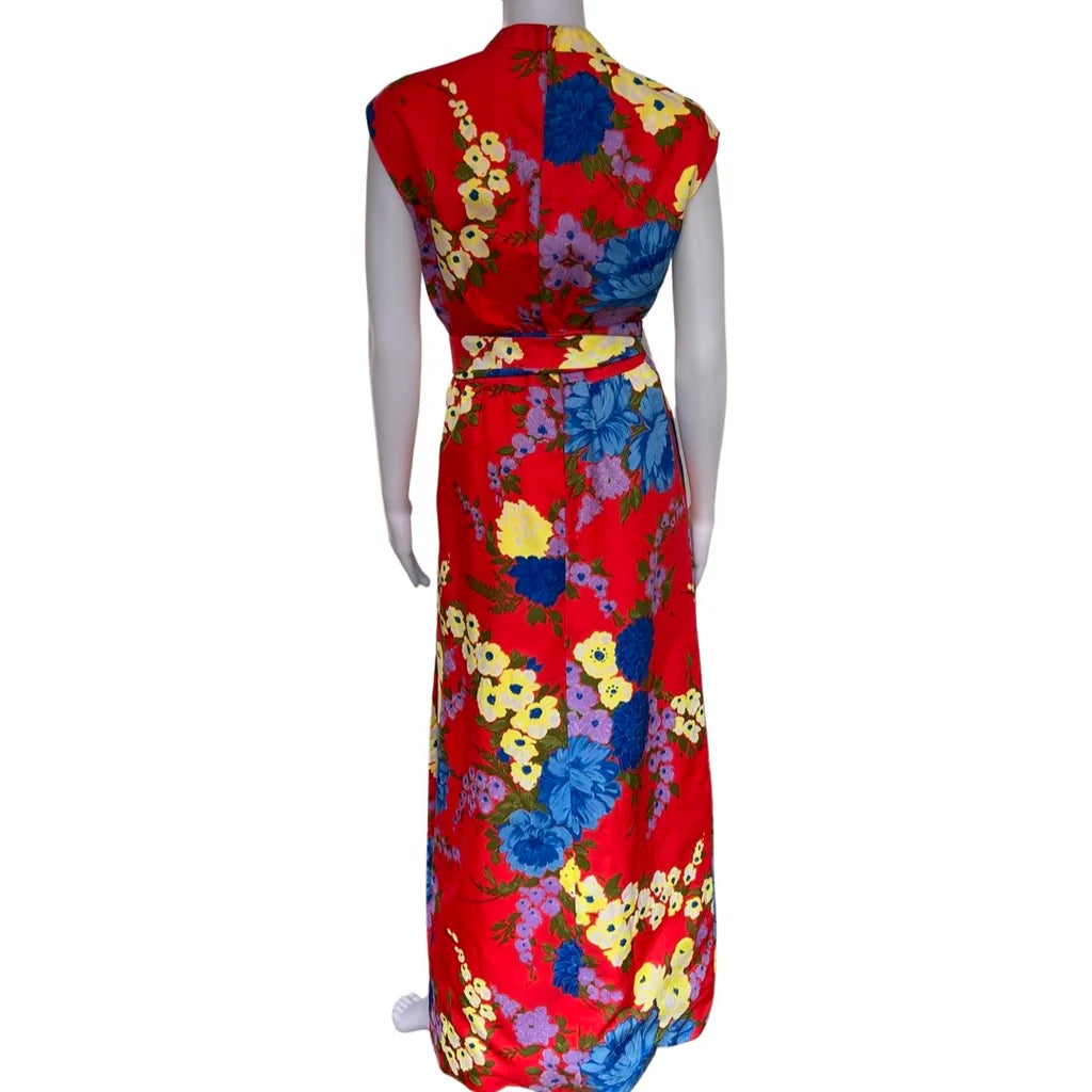 Vintage 1960s Adele Simpson Maxi Dress