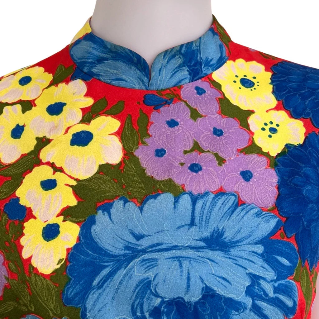 Vintage 1960s Adele Simpson Maxi Dress