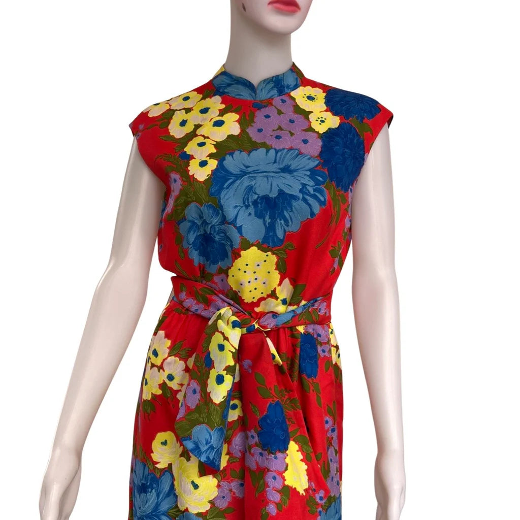 Vintage 1960s Adele Simpson Maxi Dress