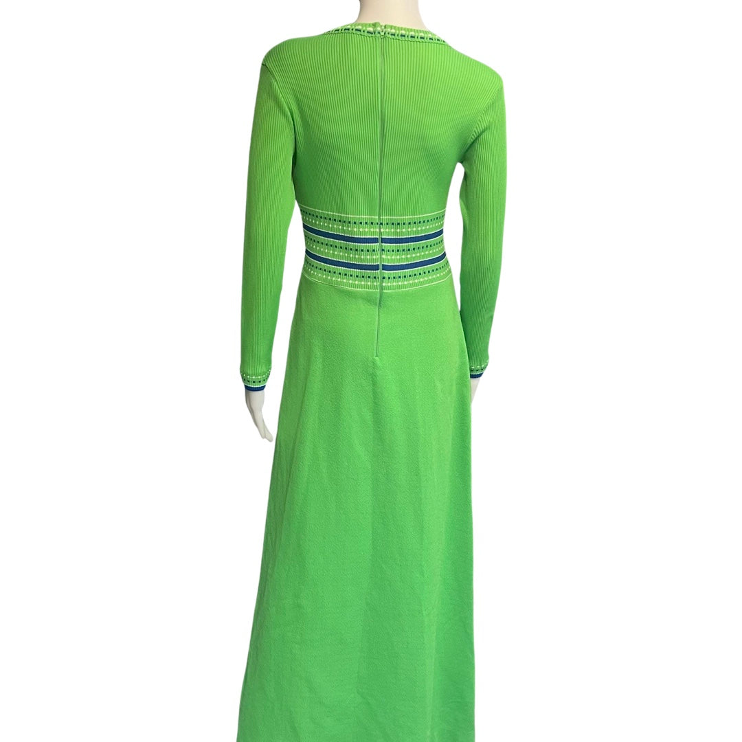 Vintage 1960s Knit Maxi Dress