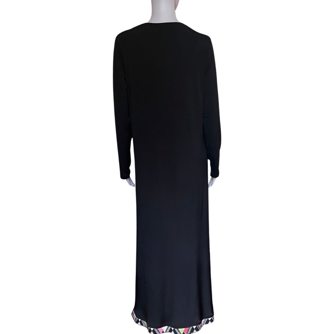 Vintage 1960s Mod Print Maxi Dress