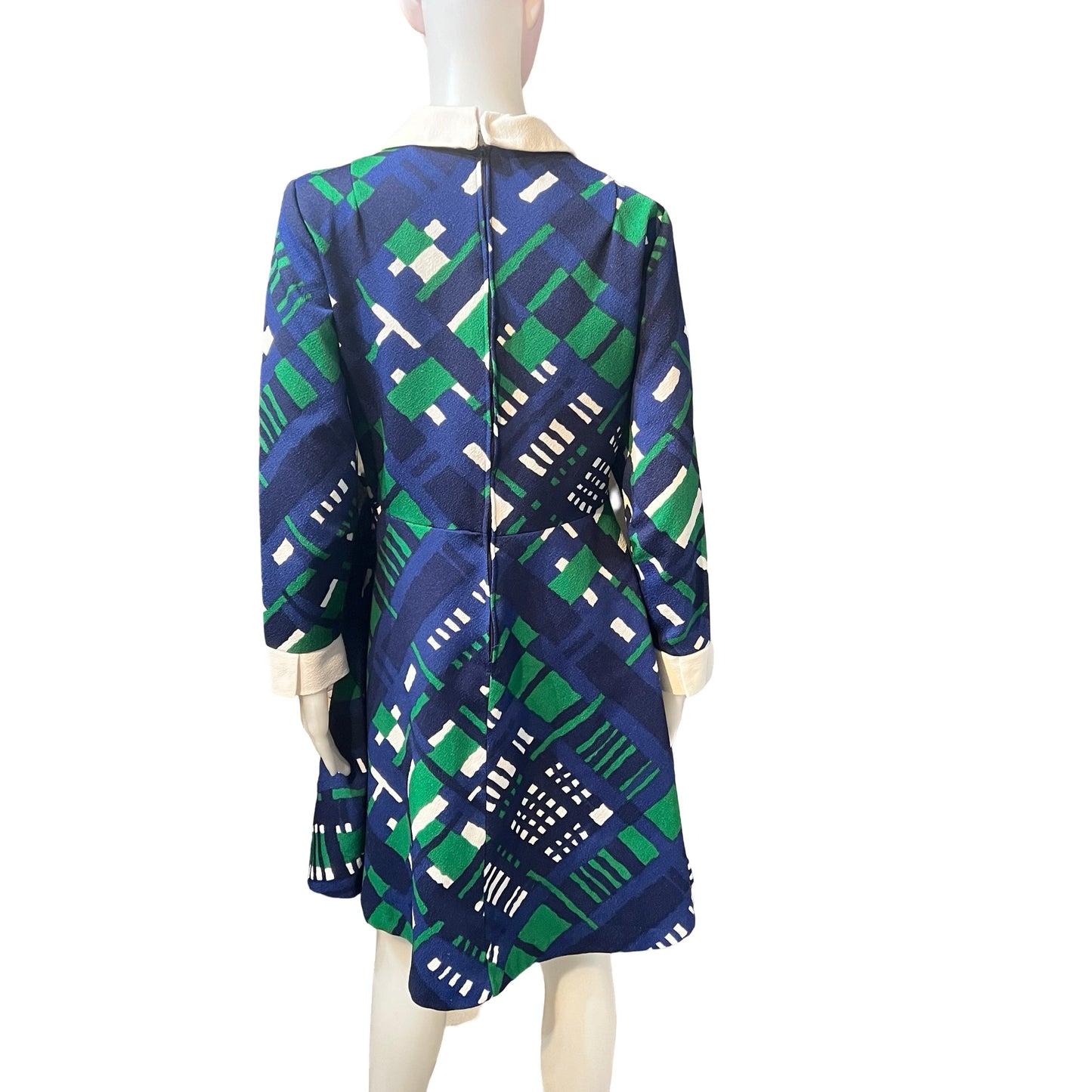 Vintage 1960s Plaid Mini Dress