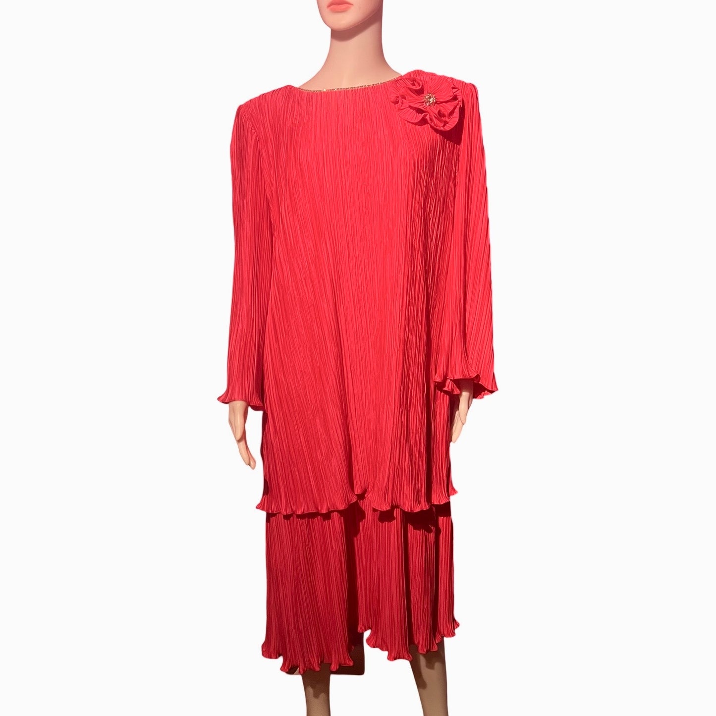 Vintage 1980s Plus Size Pink Cocktail Dress