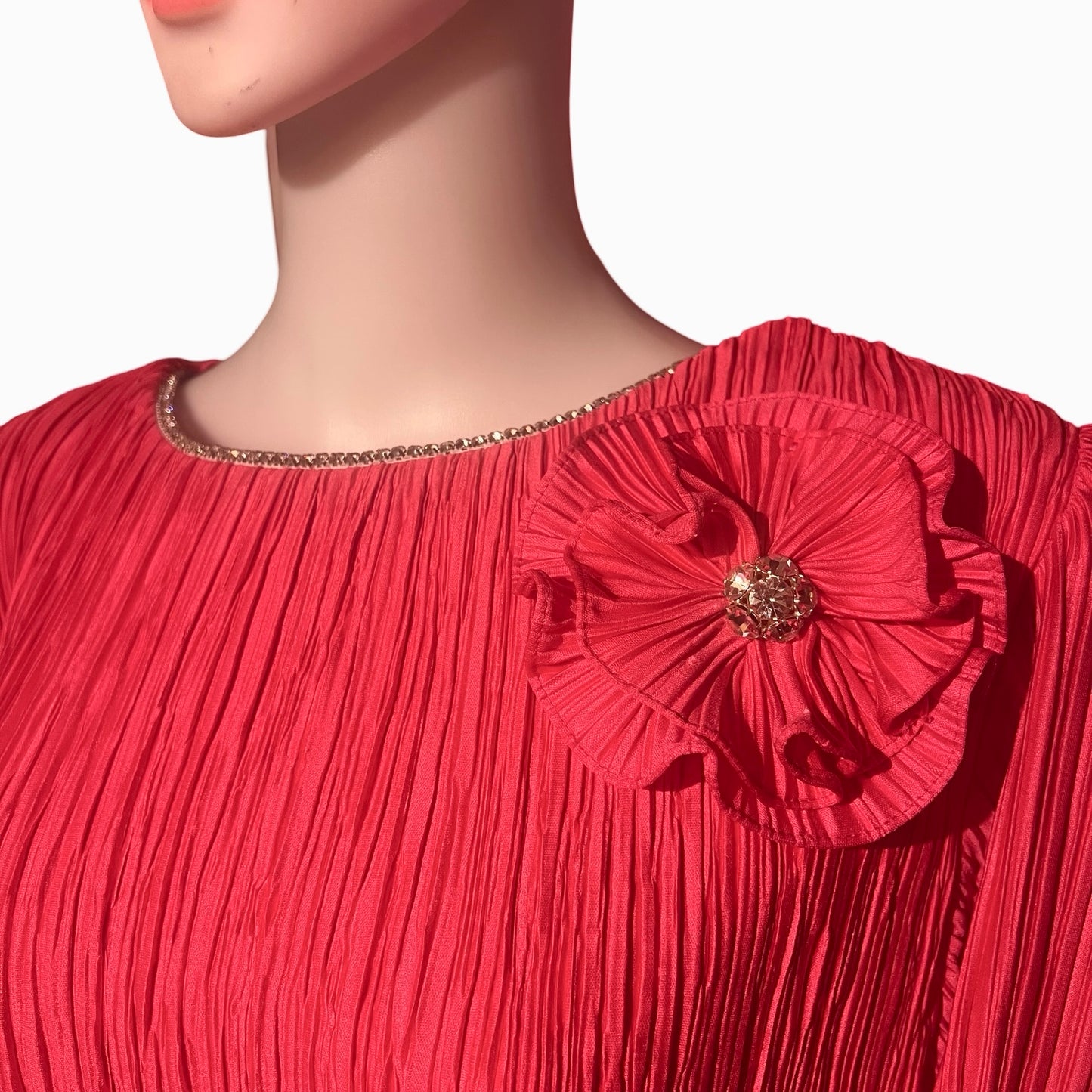 Vintage 1980s Plus Size Pink Cocktail Dress