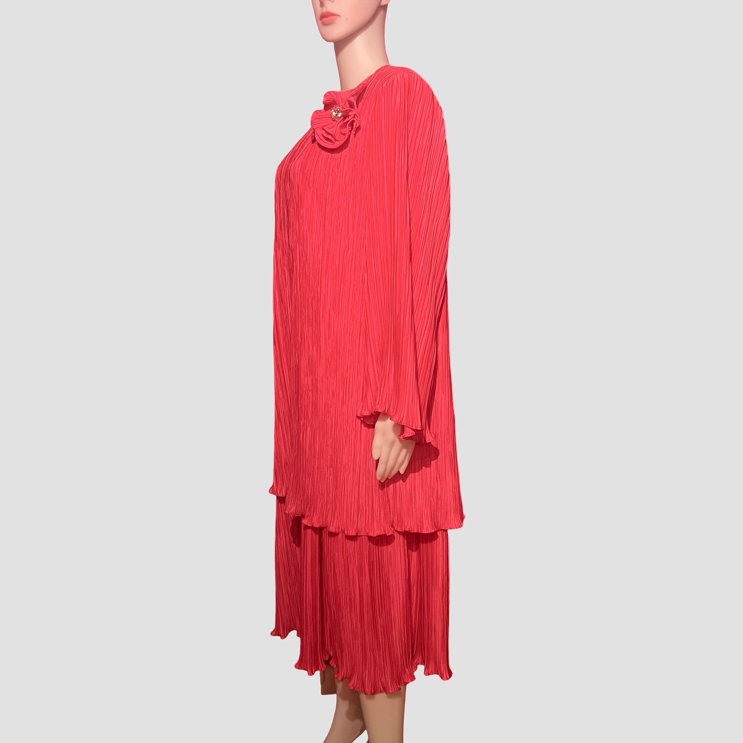 Vintage 1980s Plus Size Pink Cocktail Dress