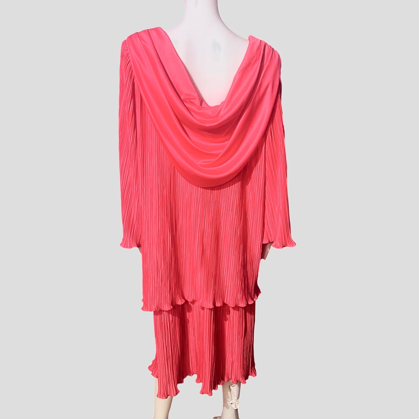 Vintage 1980s Plus Size Pink Cocktail Dress