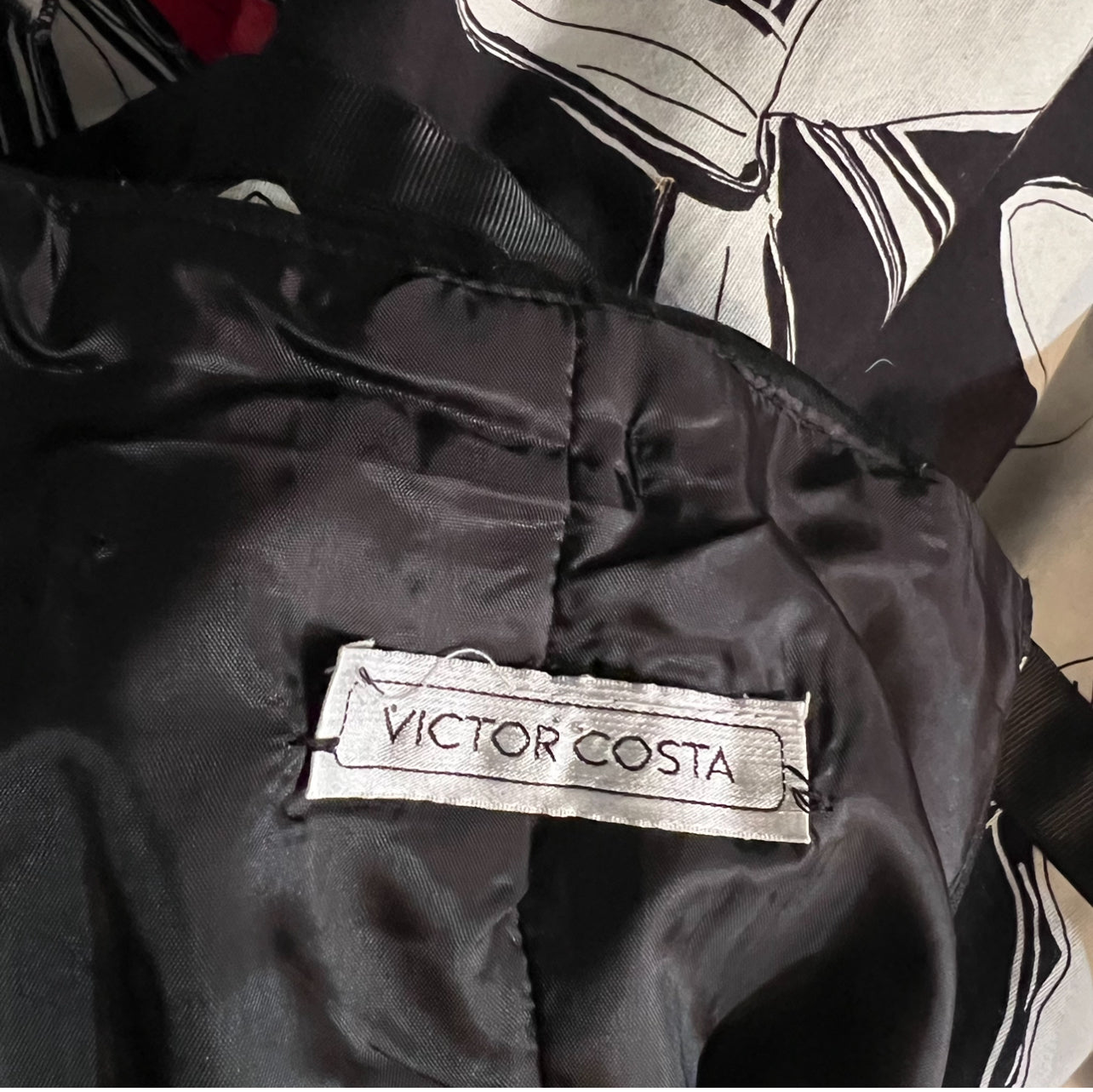 Vintage 1980s Victor Costa Peplum Dress