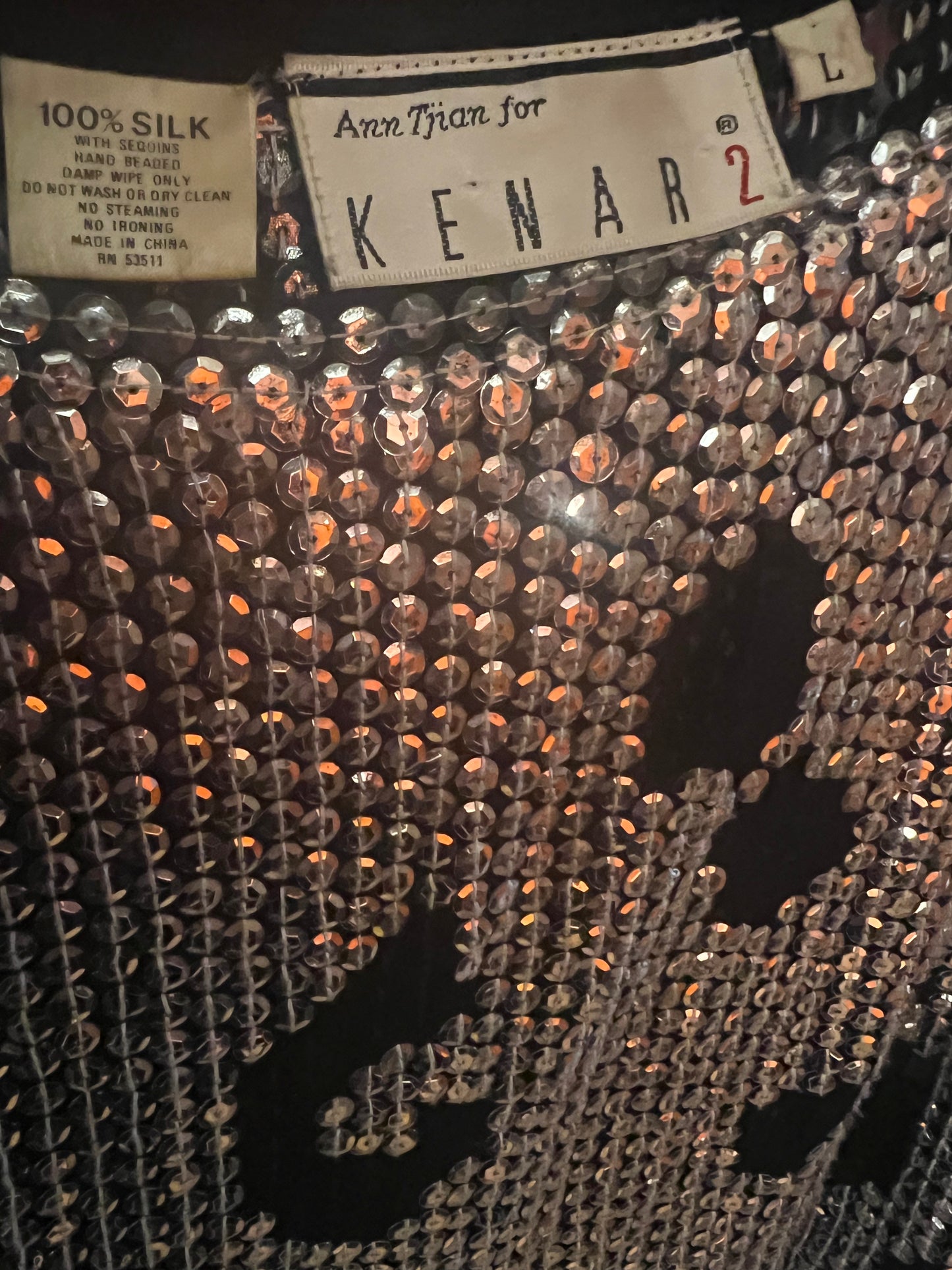 1980s Ann Tjian for Kenar Sequin Dress from Weird Science Movie