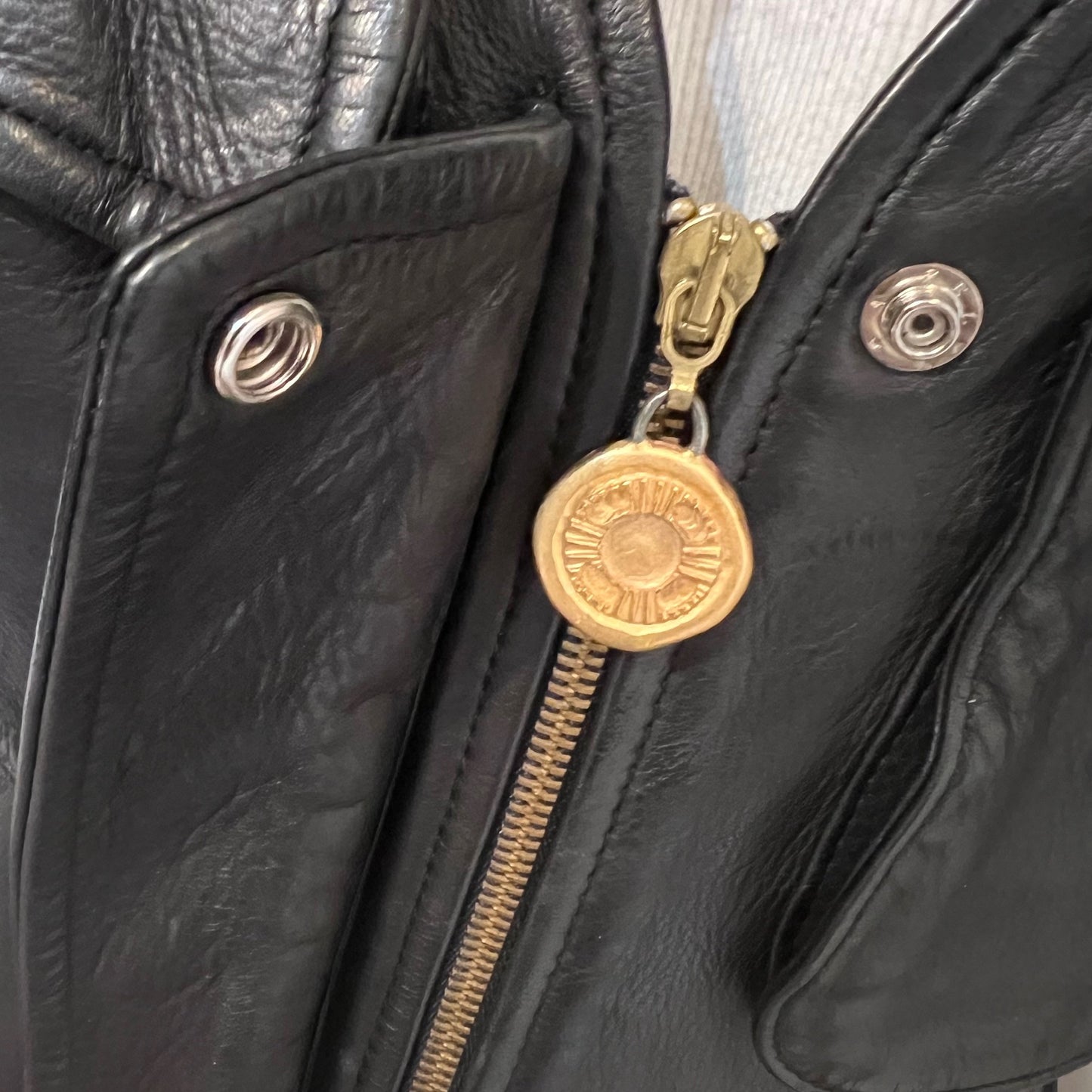Vintage 1990s Donna Karan Leather Vest