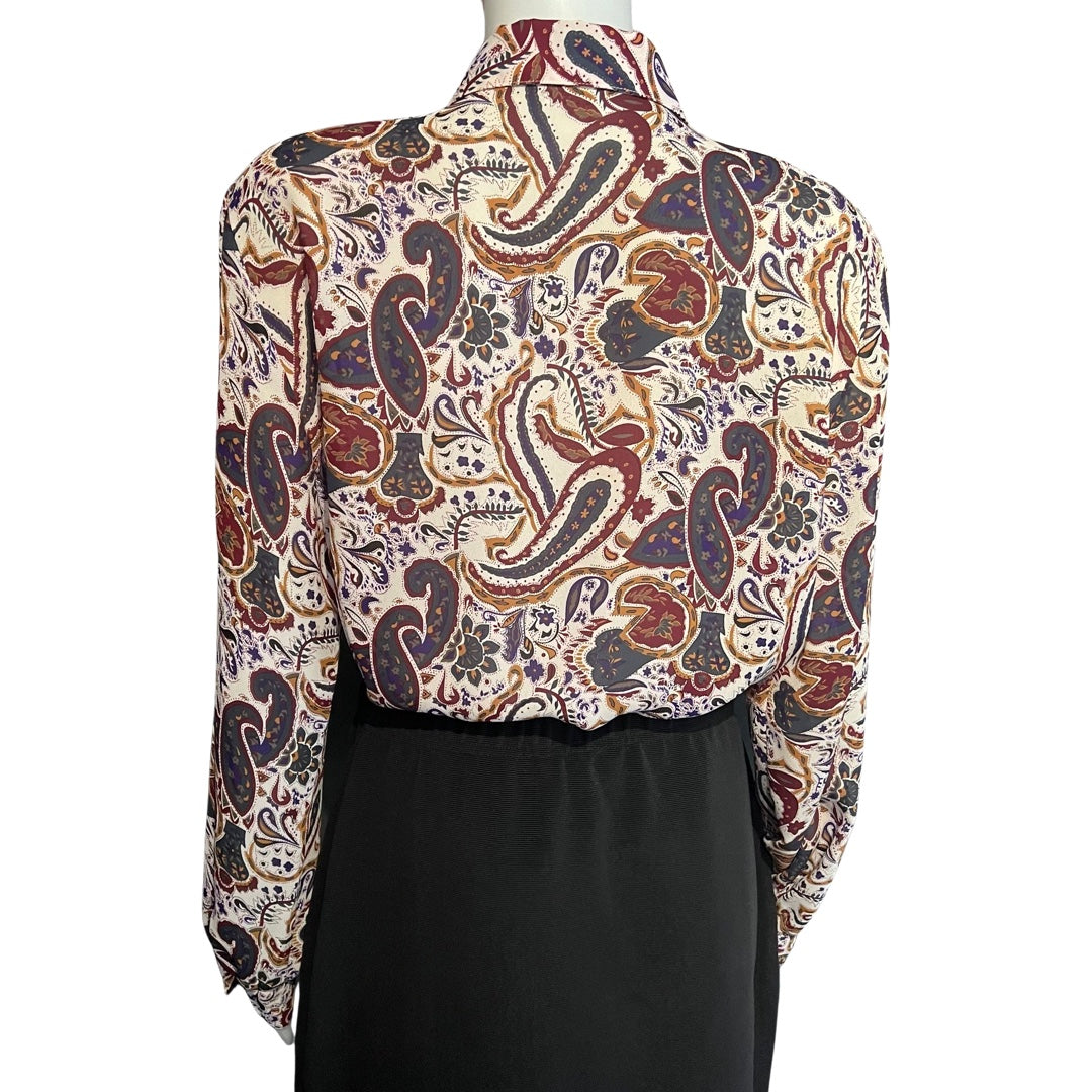 Vintage 1980s Joan Leslie Pussybow Blouse