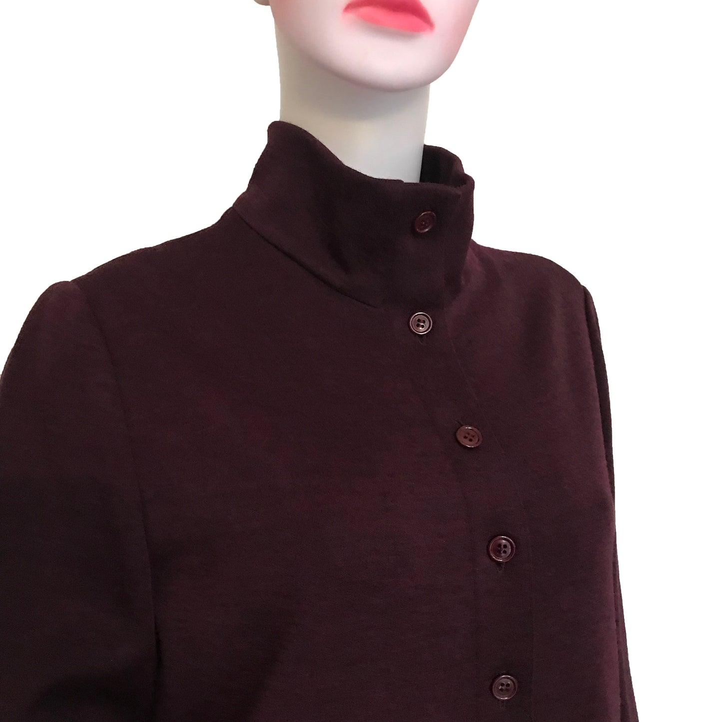 Vintage 1970s Adele Simpson Wool Coat Dress