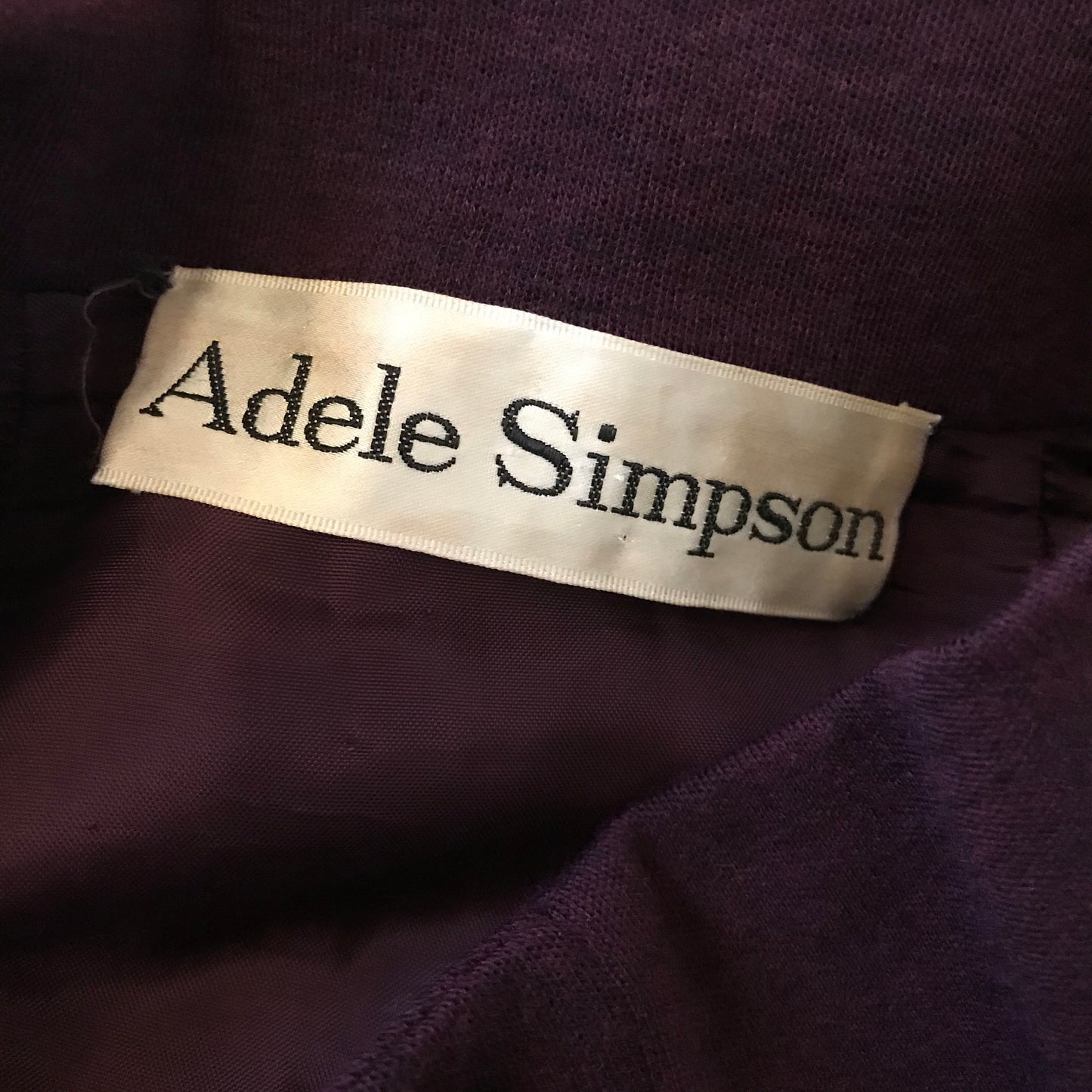 Vintage 1970s Adele Simpson Wool Coat Dress