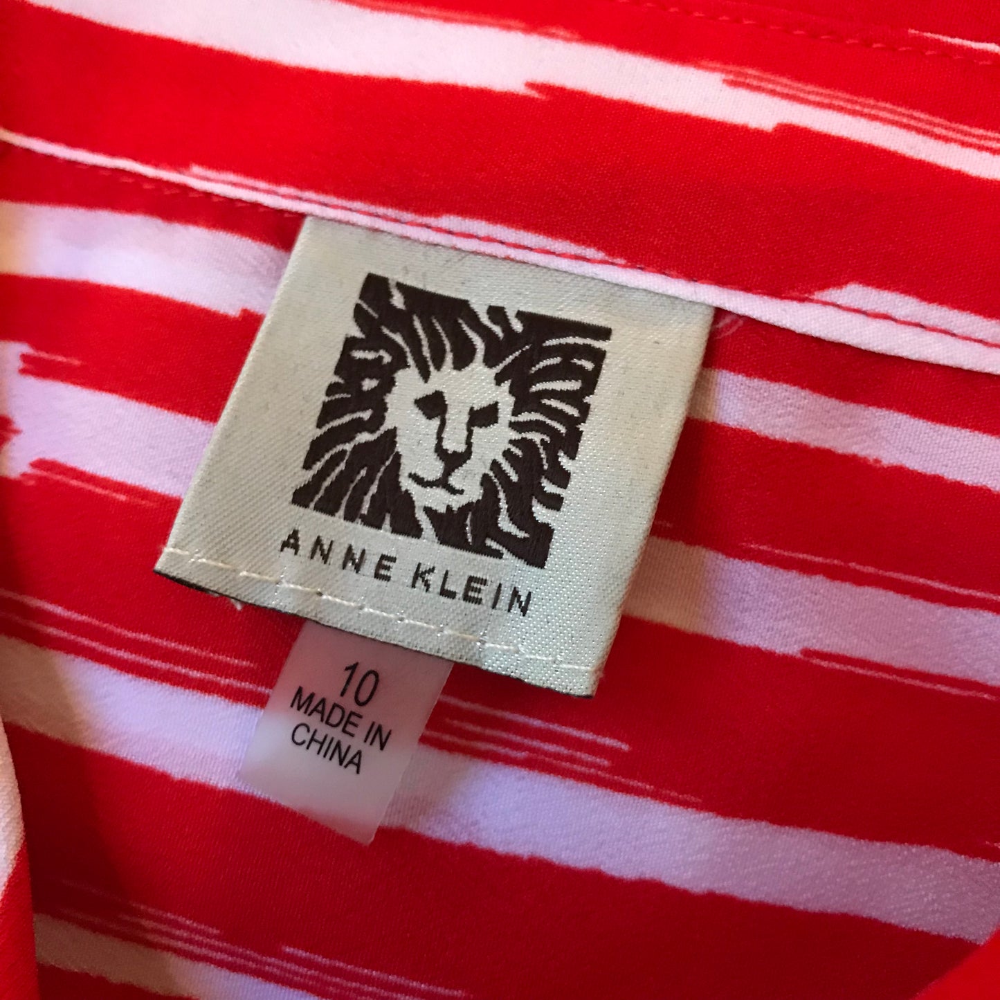 Vintage 1990s Anne Klein Striped Button-Down Blouse