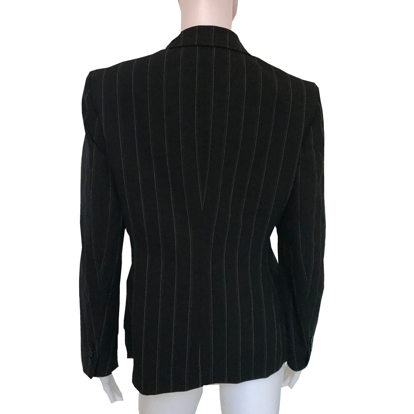 Vintage 1980s Anne Klein Petite Pinstripe Blazer