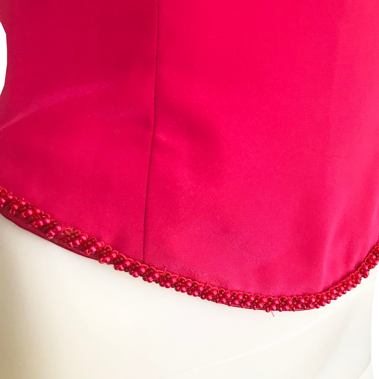 Vintage 1990s Barbie Pink Satin Bustier Top