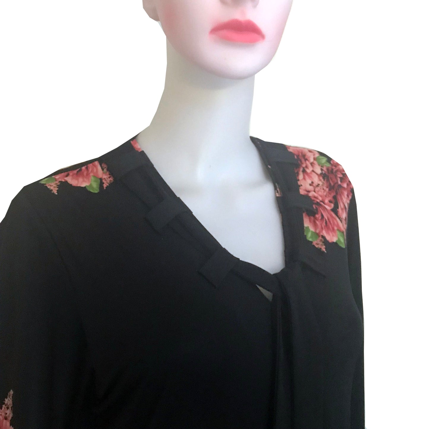 Vintage 1970s Floral Maxi-Dress Caftan