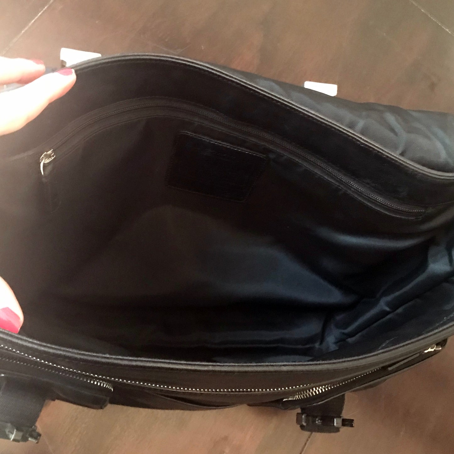 Coach Black Leather Messenger Bag