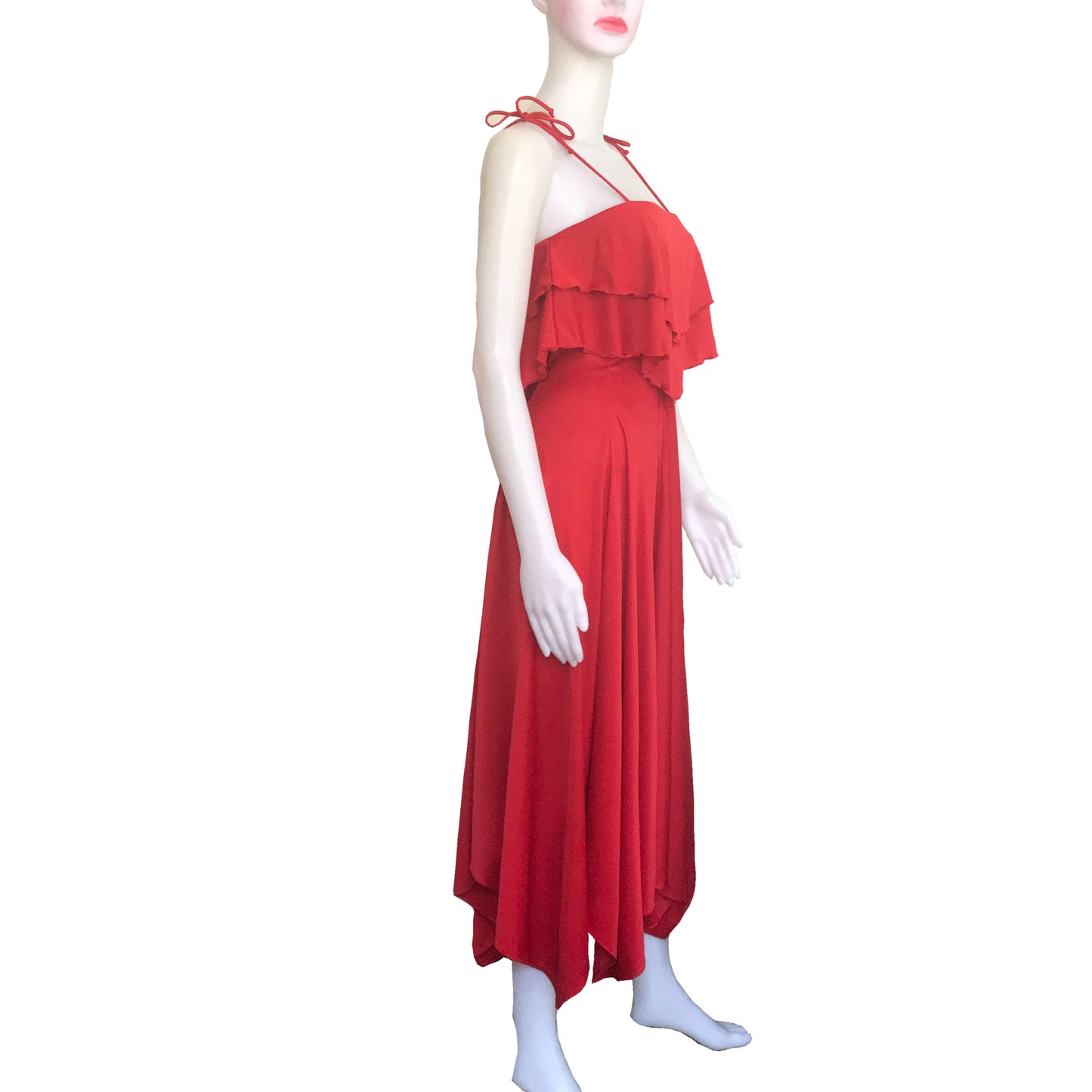 Vintage 1970s Orange Disco Dress