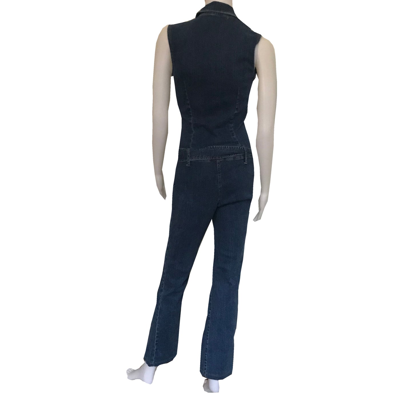 Vintage 1990s Hot Kiss Denim Jumpsuit With Belt