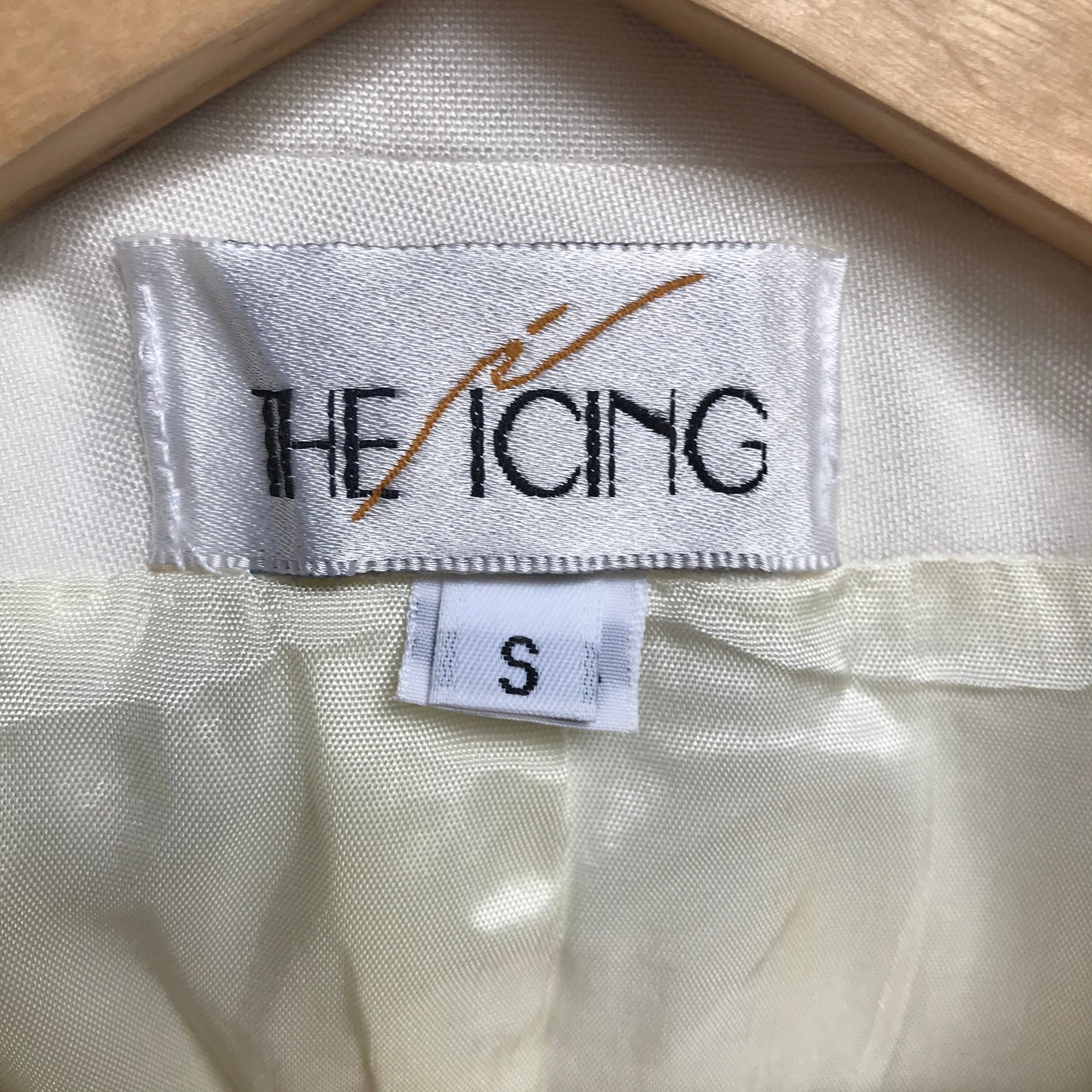 Vintage 1980s The Icing White Beaded Blazer