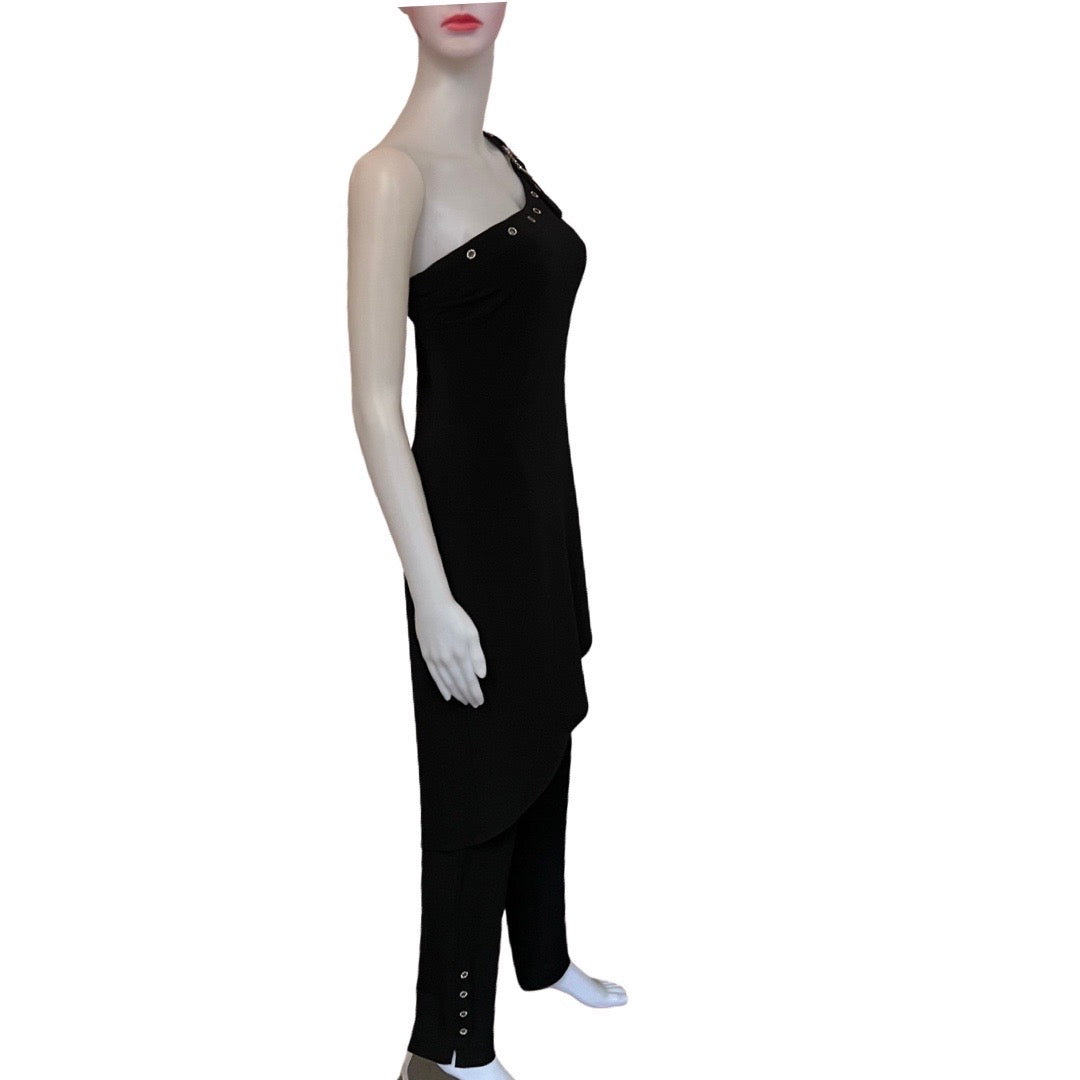 Rare Vintage 1990s Cache One-Shoulder Pants Suit