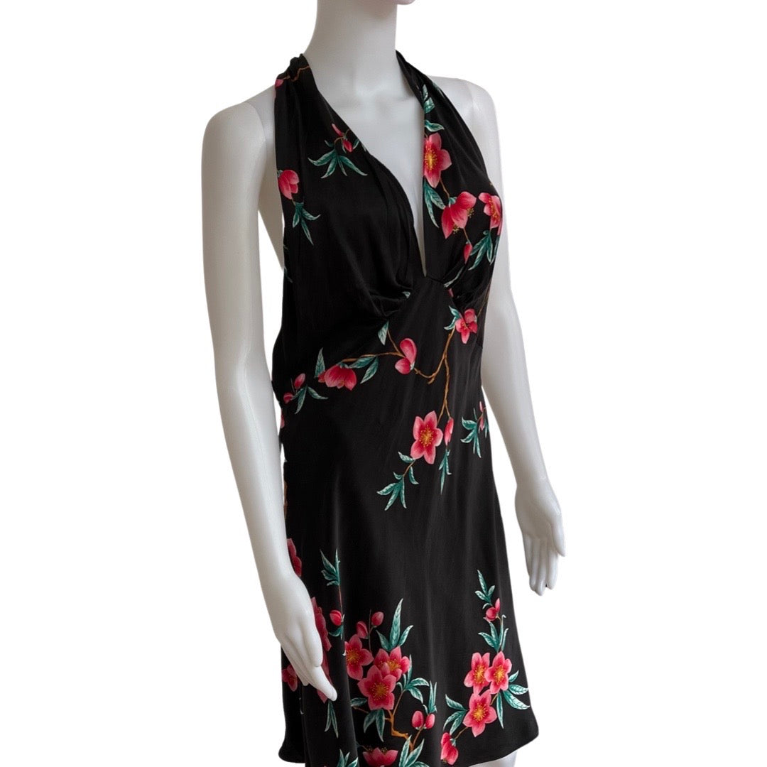 Vintage 1990s Victoria's Secret Floral Silk Slip Dress