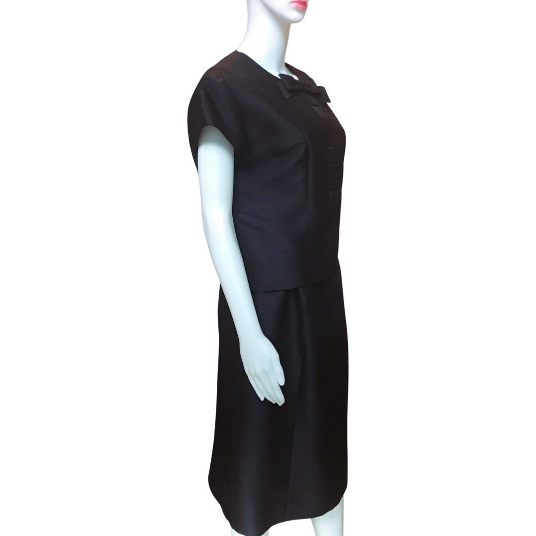 Vintage 1940s Navy Blue Skirt Suit