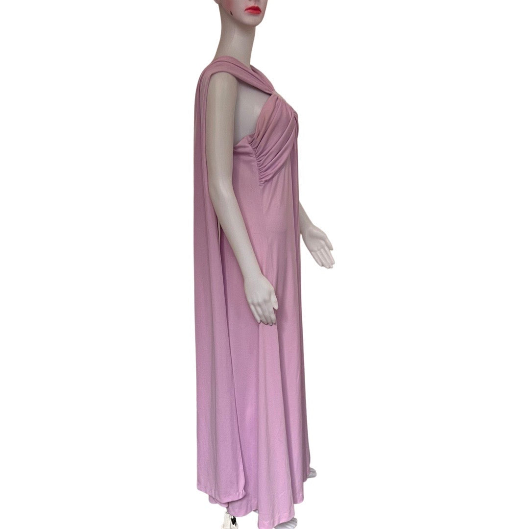Vintage 1970s Lavender Formal Prom Gown