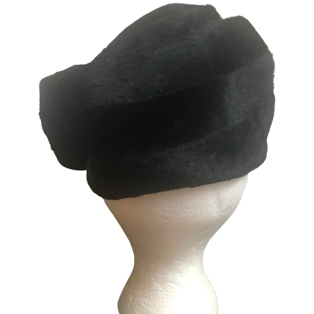 Vintage 1960s Michael Terres Black Felt Hat