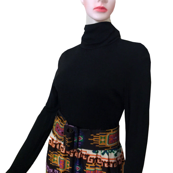Vintage 1960s Lillie Rubin Abstract Print Dress
