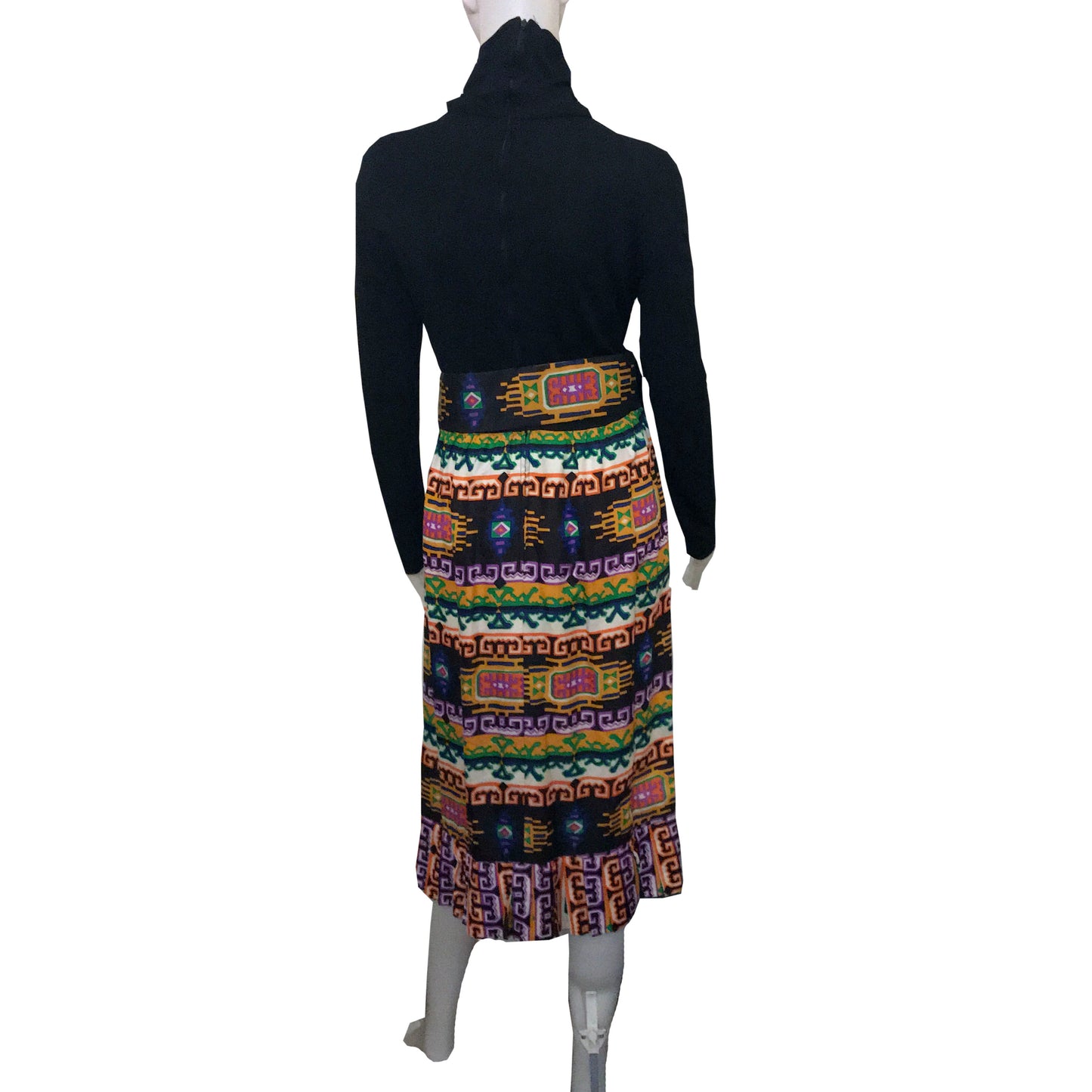 Vintage 1960s Lillie Rubin Abstract Print Dress