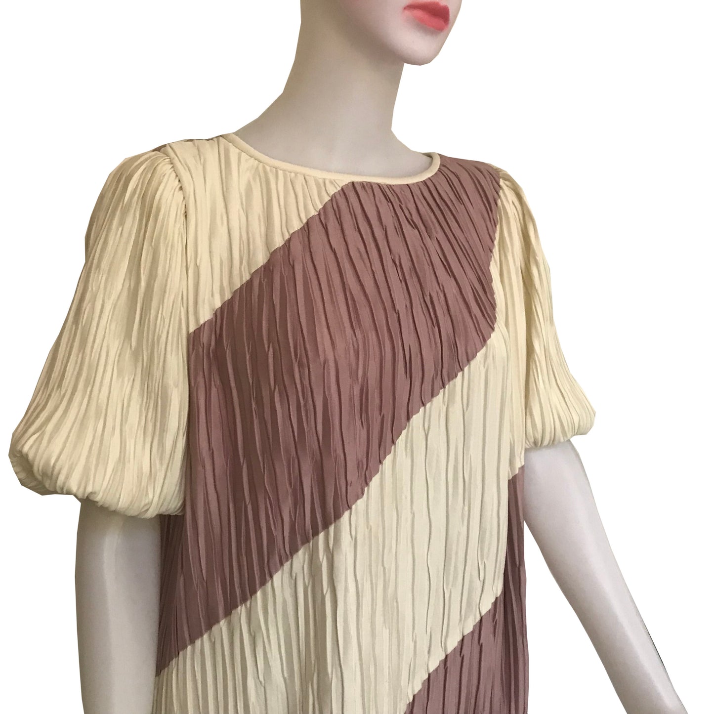 Vintage 1980s Pleated Accordion Style Dress