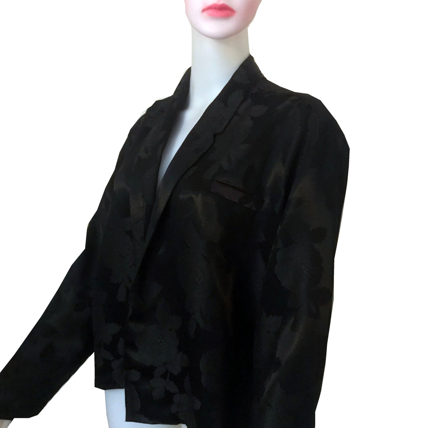 Vintage 1980s Norma Kamali Satin Jacket