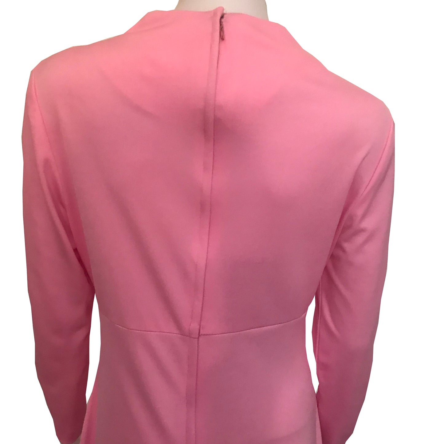 Vintage 1970s Pink Formal Maxi Prom Dress