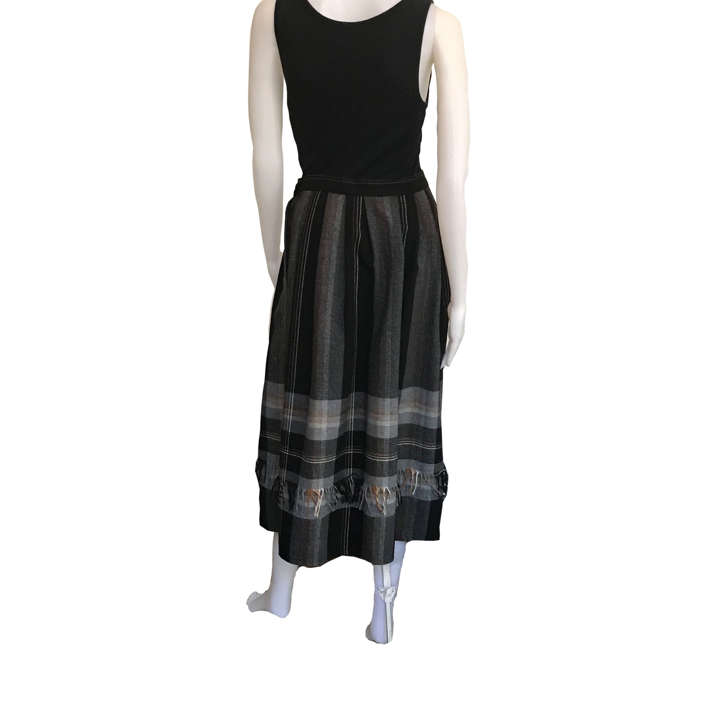 Vintage 1970s Evelyn De Jonge Plaid Skirt