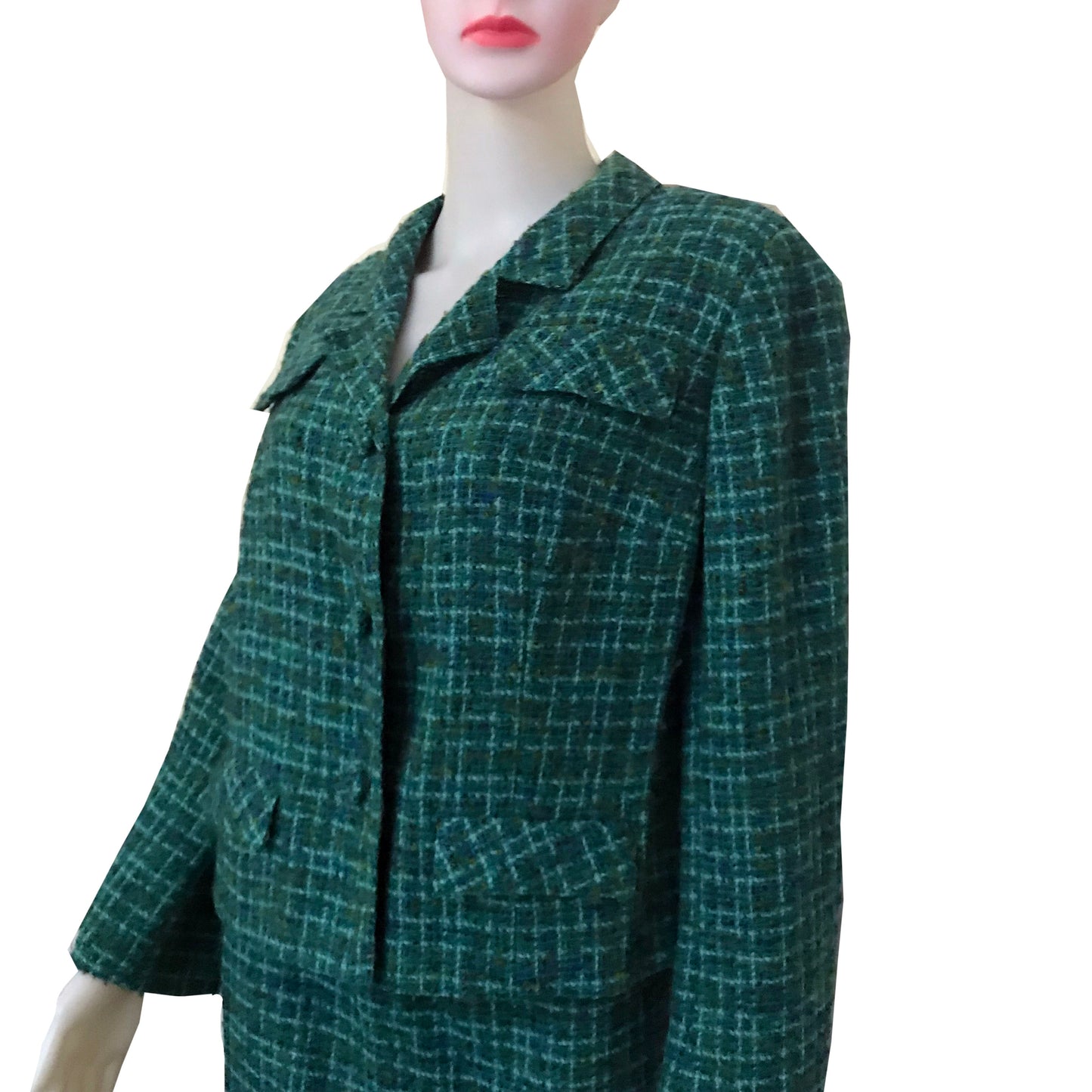Vintage 1960s Davidow Boucle Tweed Suit