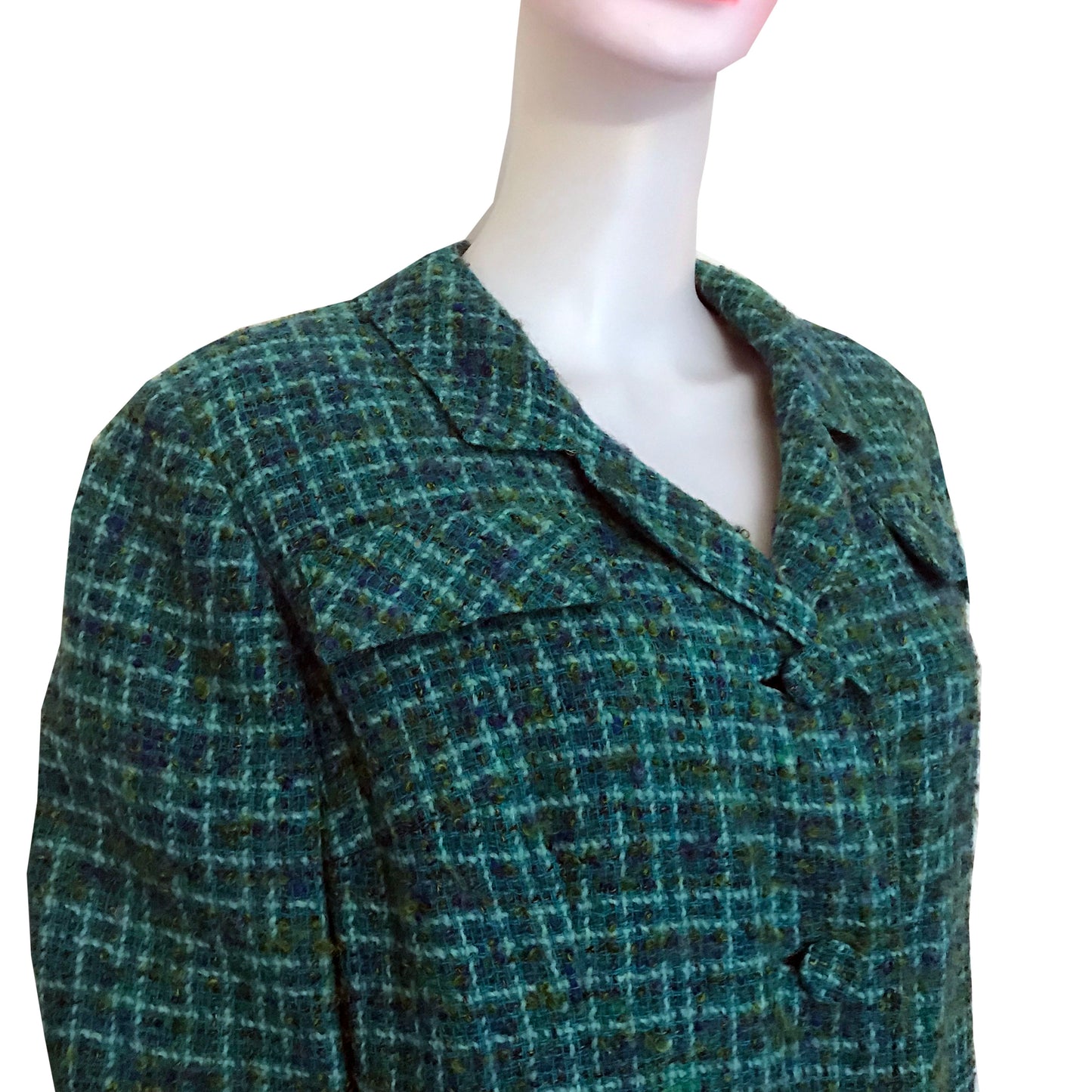 Vintage 1960s Davidow Boucle Tweed Suit
