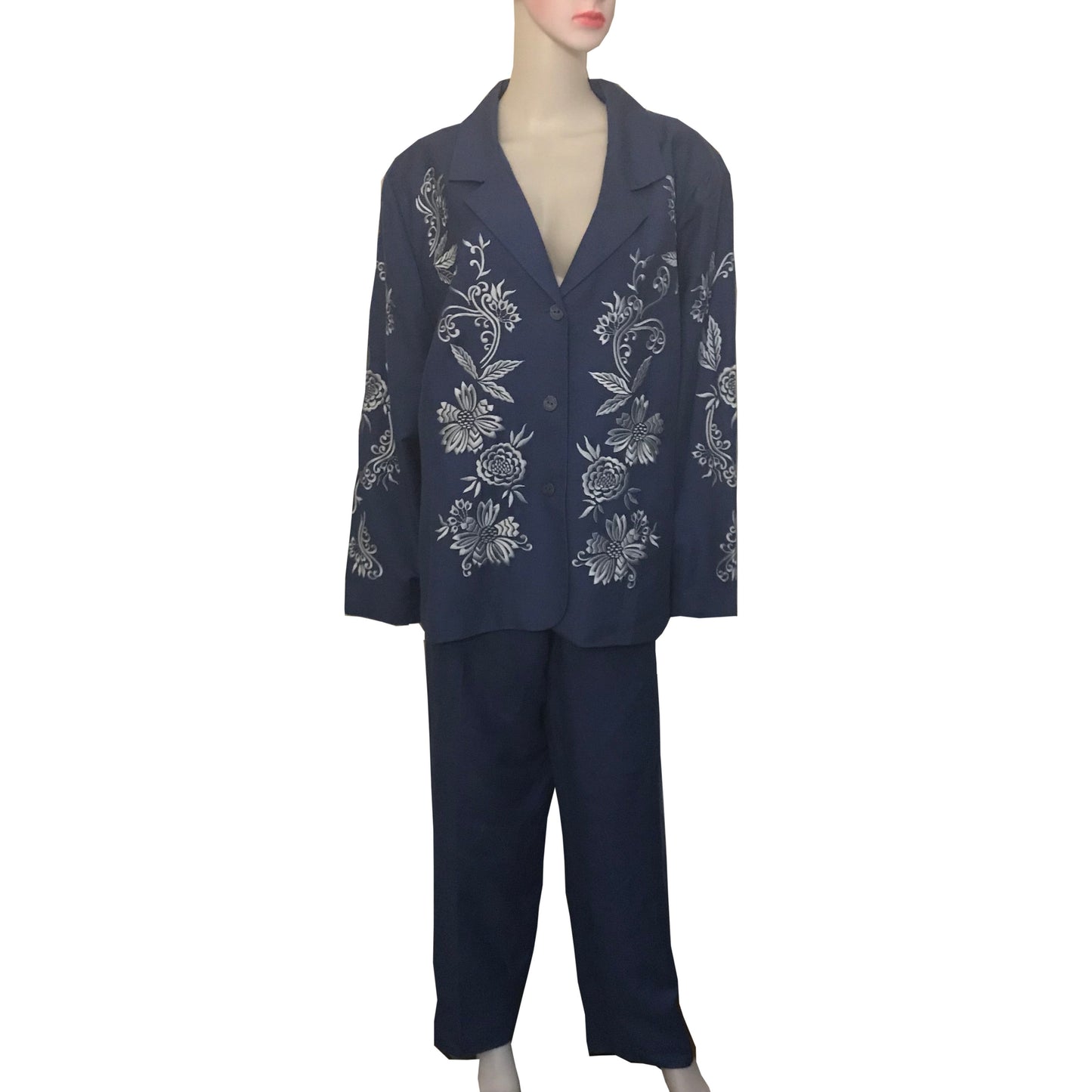 Vintage 1980s Victor Costa Plus-Size Pants Suit