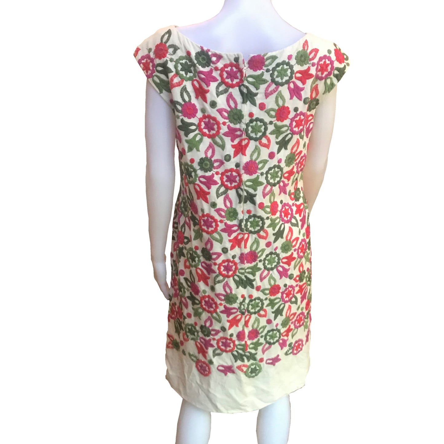 Rare Vintage 1960s Ben Reig Floral Shift Dress