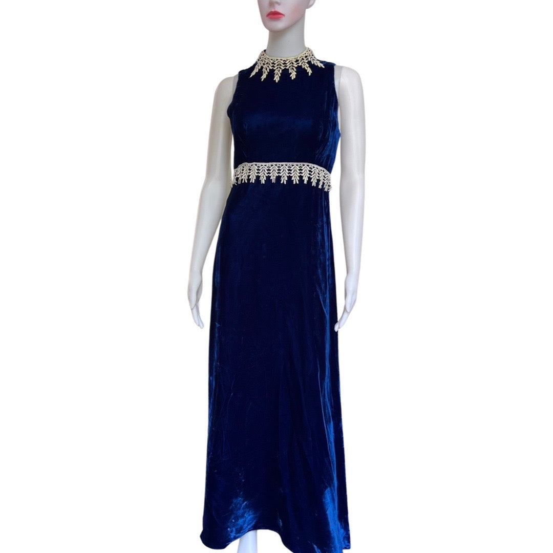 Vintage 1960s Blue Velvet Prom Dress with Bolero Jacket Shop Stylaphile Vintage Vintage 1960s Blue Velvet Prom Dress with Bolero Jacket Shop Stylaphile Vintage