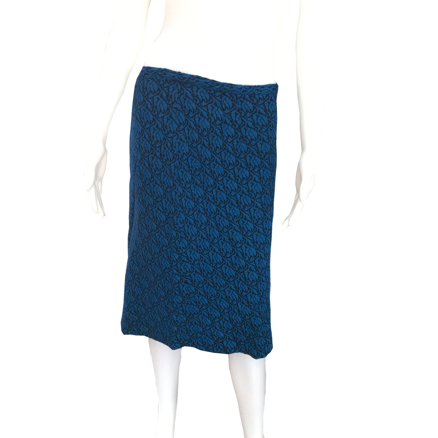 Vintage 1960s Jule-Wyn Floral Knit Top & Skirt Suit