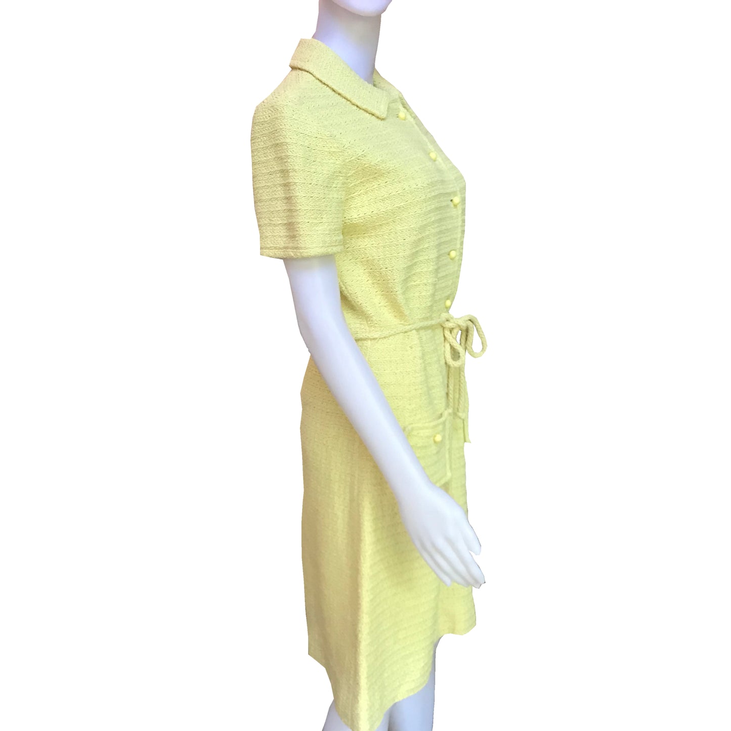 Vintage 1960s Yellow Dalton Knit Dress