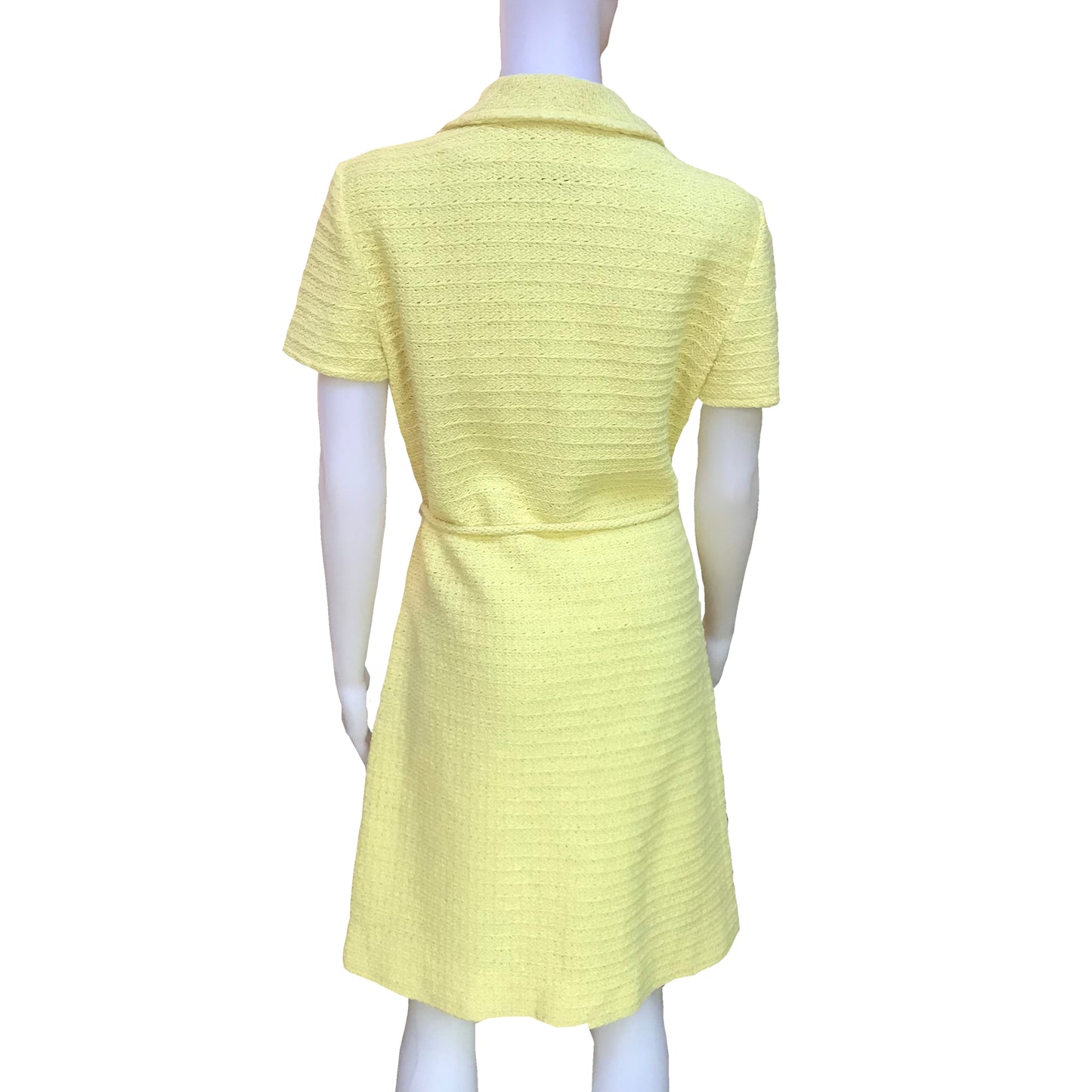 Vintage 1960s Yellow Dalton Knit Dress
