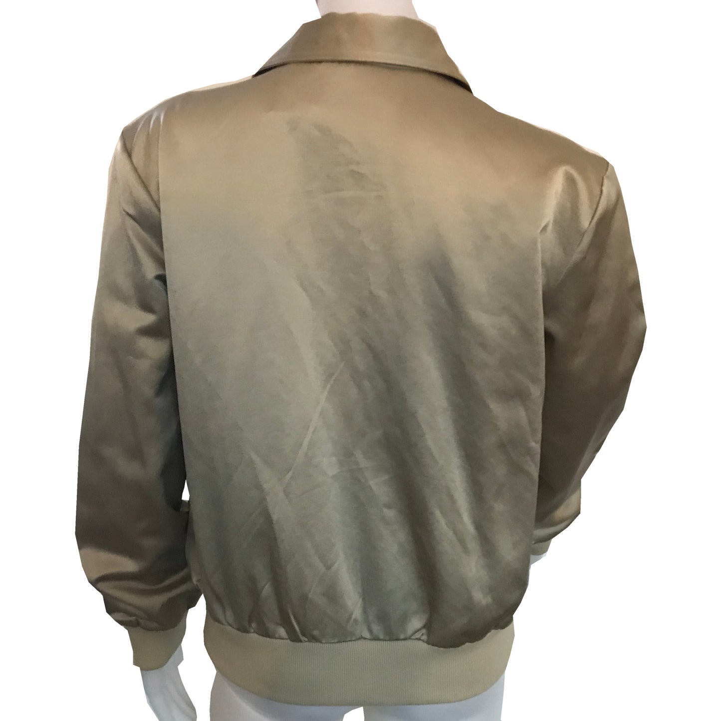 Vintage 1980s Bill Blass Gold Zipper Jacket