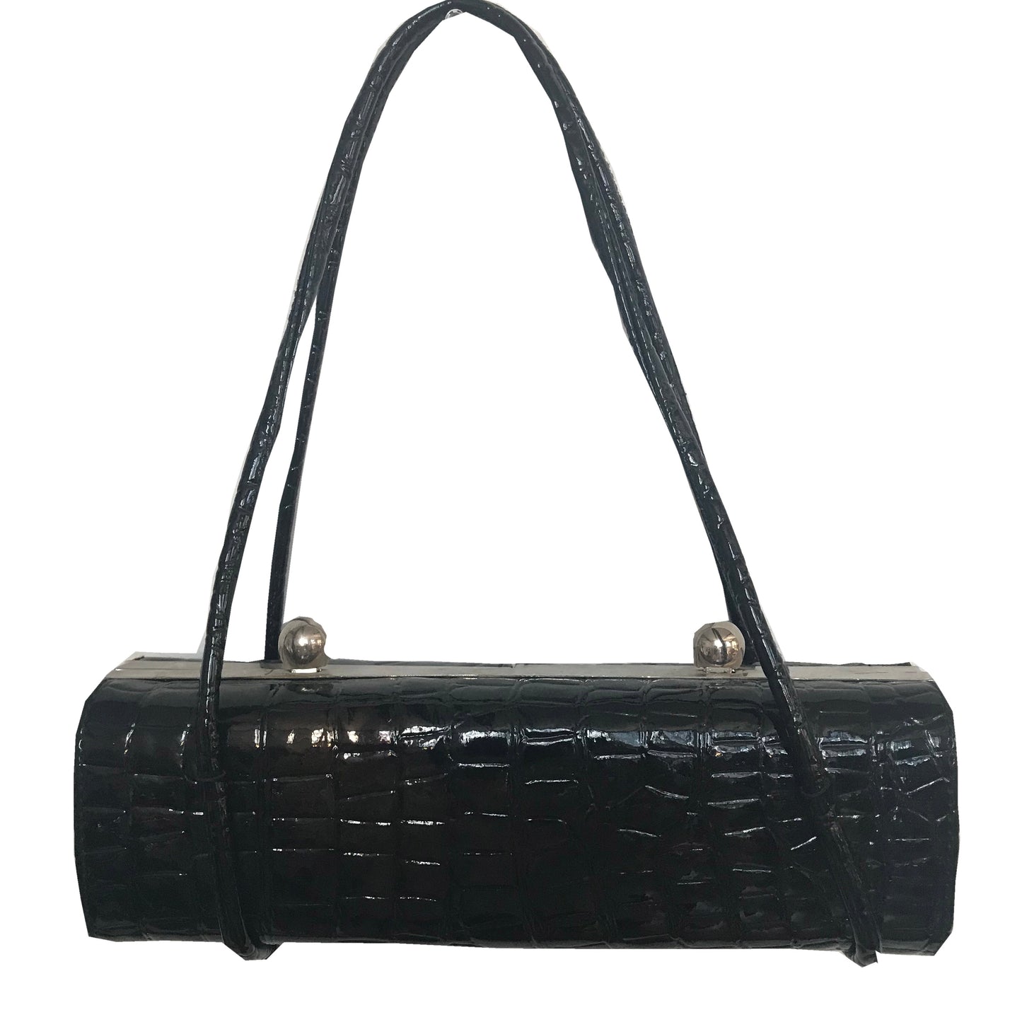 Vintage 1950s Crocodile Duo Compartment Bag