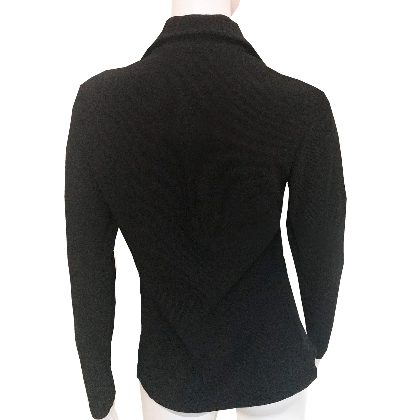 Vintage 1970s Black Button Down Blouse